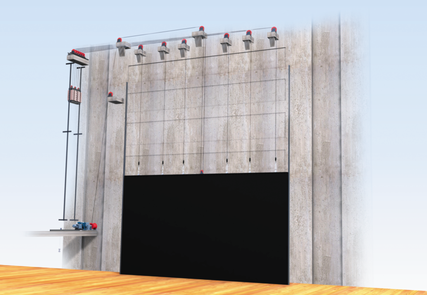 舞台钢性防火幕的特点